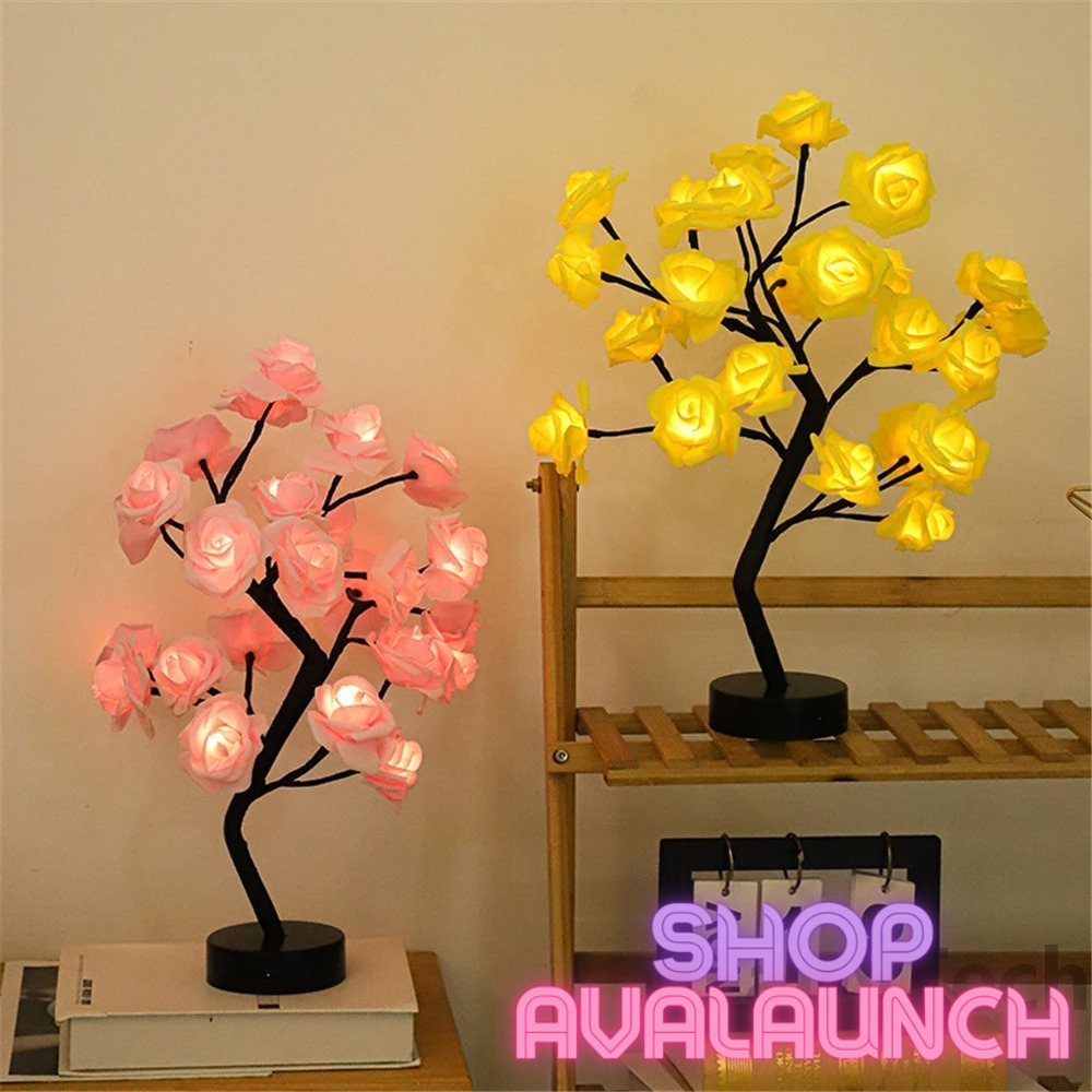 LED Rose Flower Table Lamp - Fairy Lights for Magical Home Décor and T –  ShopAvalaunch